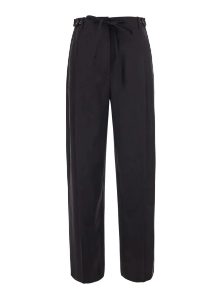 Pantaloni TELA maro din lana