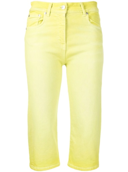 Pantaloni trei sferturi MSGM galbeni