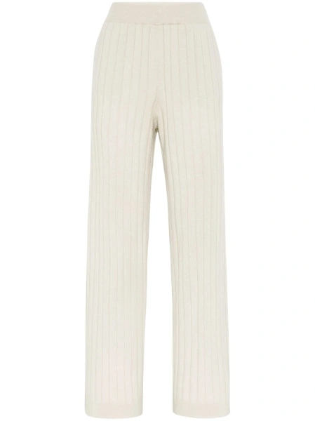Pantaloni tricotati Brunello Cucinelli neutri