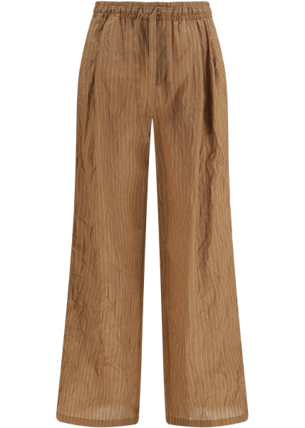 Pantaloni Vanity Pants in striped froissé fabric