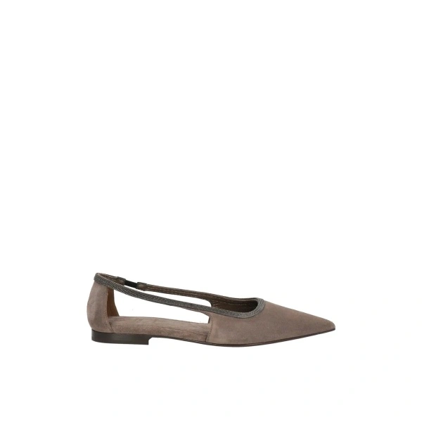 Pantofi Brunello Cucinelli Suede Flats