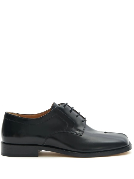 Pantofi Derby Maison Margiela tabi negri din piele