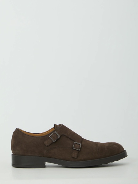 Pantofi Monkstrap Shoes In Suede Leather