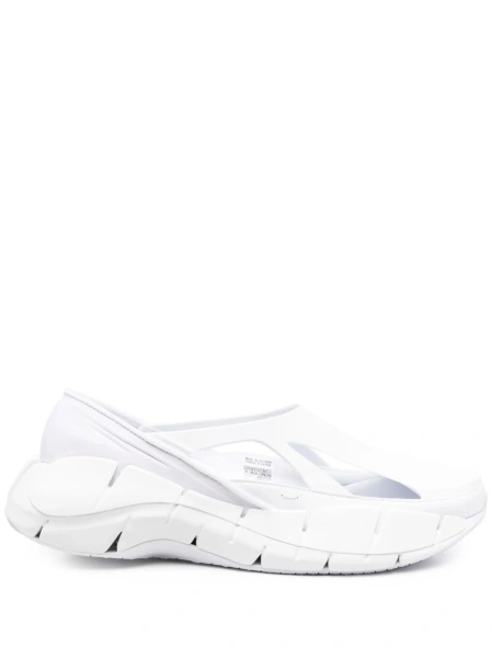 Pantofi slip-on MAISON MARGIELA X REEBOK albi din cauciuc si material textil