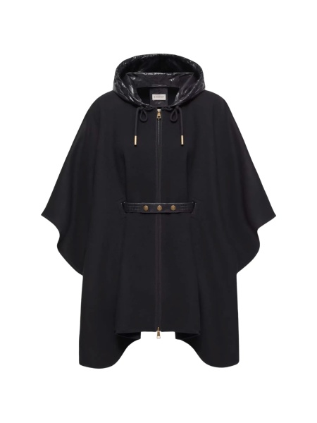 Poncho Moncler negru din poliamida