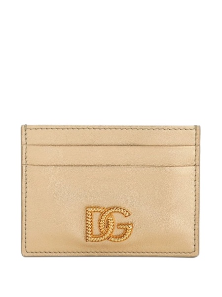 Portofel Dolce & Gabbana auriu din piele