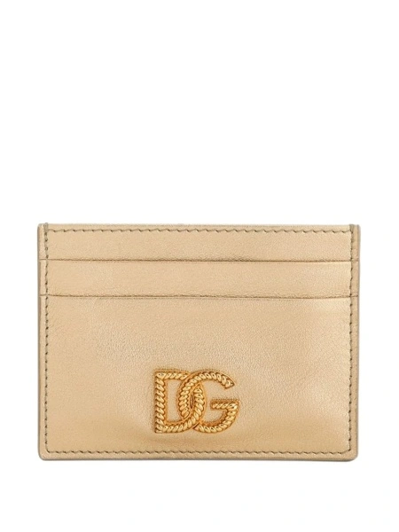 Portofel Dolce & Gabbana auriu din piele