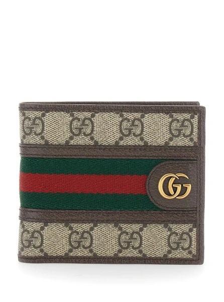 Portofel Gucci 'Ophidia' din piele si canvas GG
