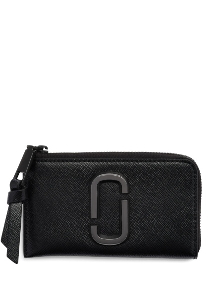 Portofel Marc Jacobs snapshot negru din piele si poliuretan