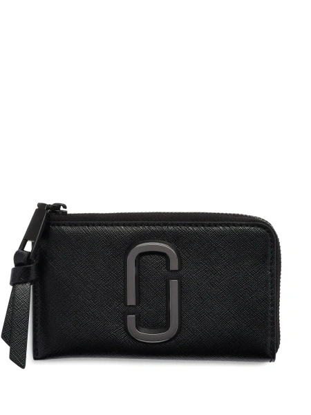 Portofel Marc Jacobs snapshot negru din piele si poliuretan