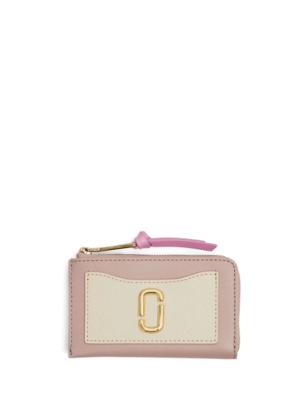Portofel Marc Jacobs snapshot roz din piele si poliuretan