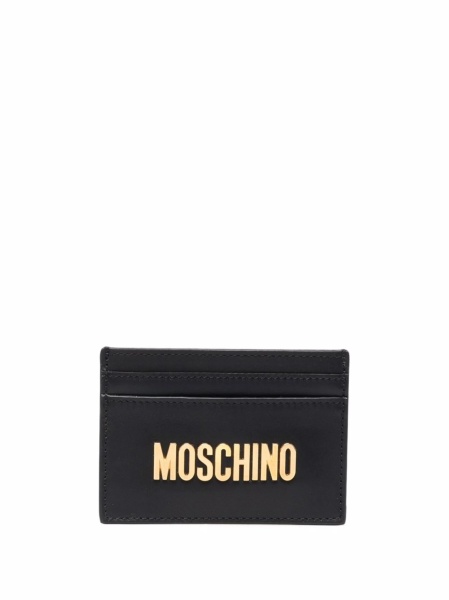 Portofel Moschino negru din piele