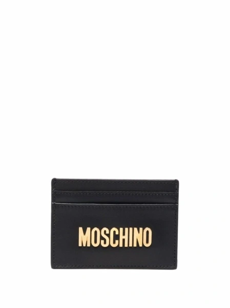 Portofel Moschino negru din piele