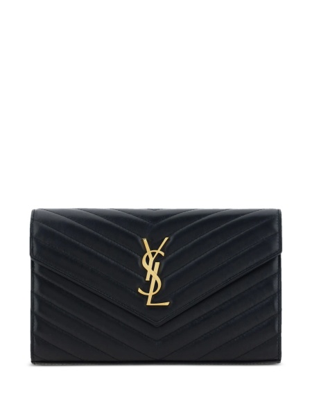 Portofel Saint Laurent Envelope negru din piele
