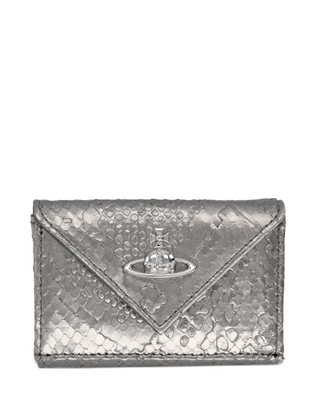 Portofel Vivienne Westwood argintiu din piele