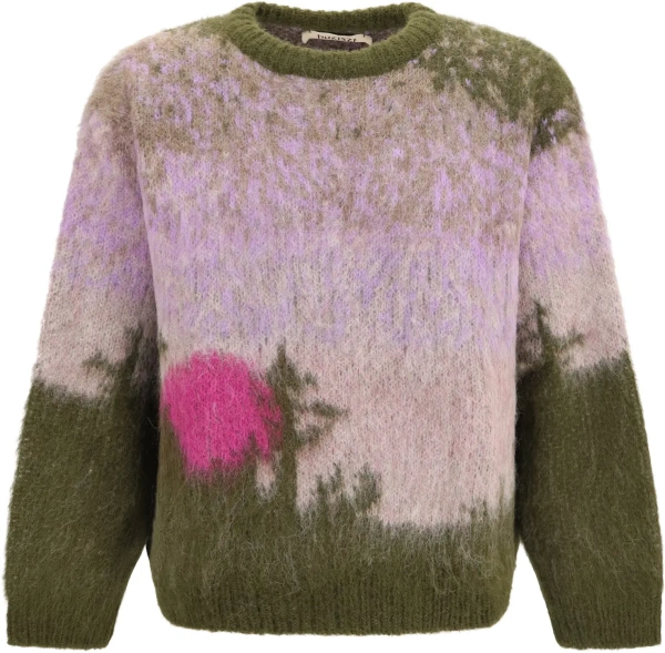 Pulover BAZISZT verde din alpaca si lana