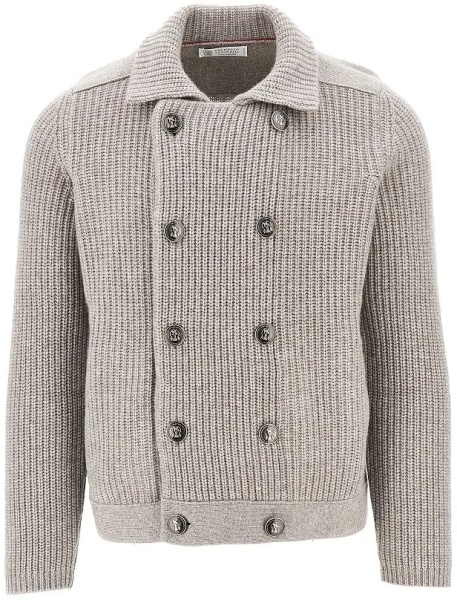 Pulover Cashmere double-breasted cardigan