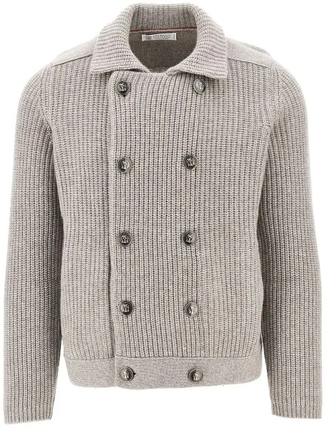 Pulover Cashmere double-breasted cardigan