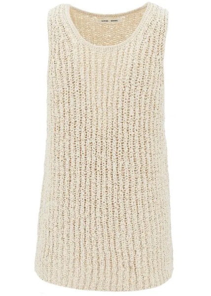 Pulover 'Eli' woven knitted cotton tank top
