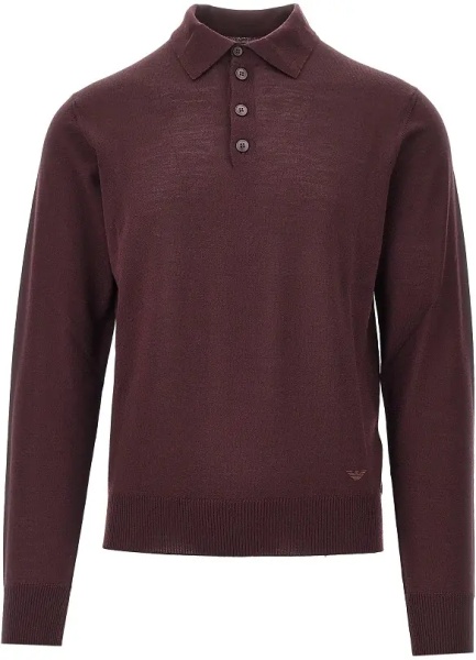 Pulover Fine knit polo sweater