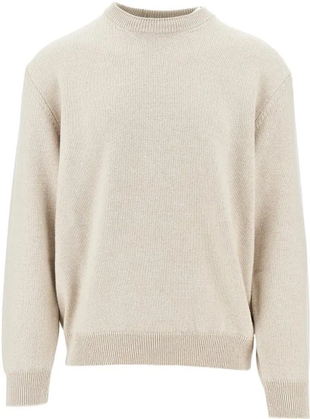 Pulover Merino wool sweater with logo intarsia