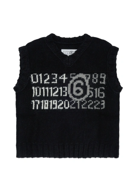 Pulover MM6 Maison Margiela negru