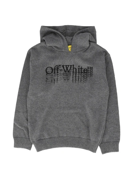 Pulover Off-White Bookish gri