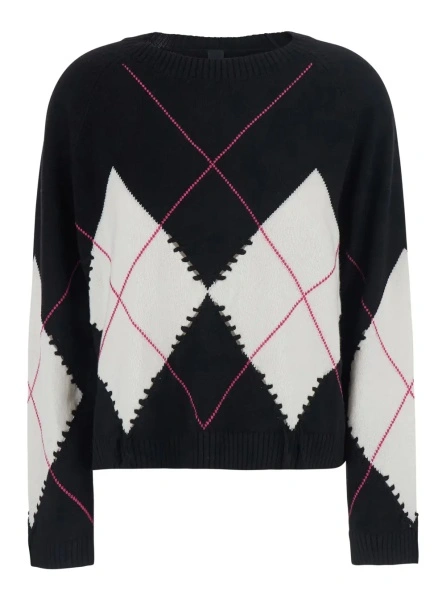 Pulover Pinko negru din lana si casmir 'Berna'
