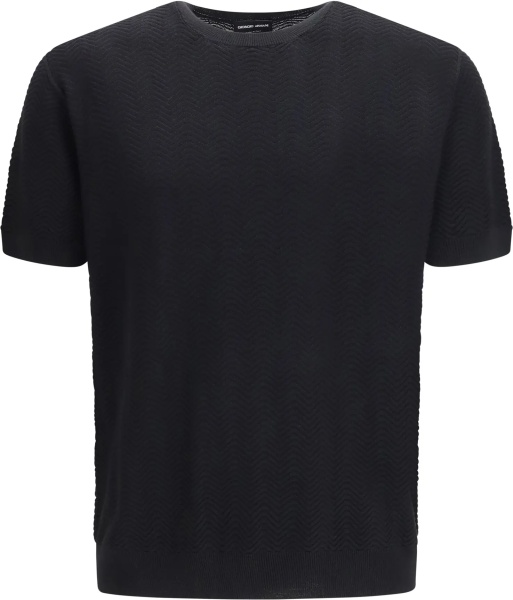 Pulover Short-sleeved cotton and silk Sweater