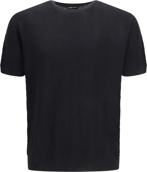 Pulover Short-sleeved cotton and silk Sweater