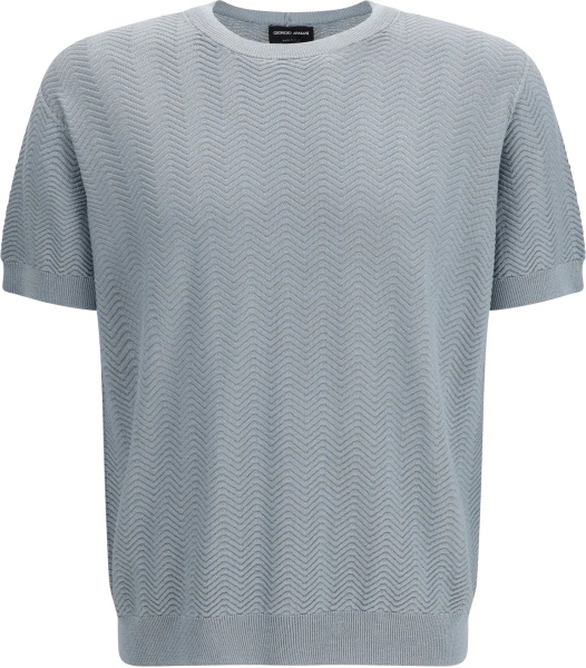 Pulover Short-sleeved cotton and silk Sweater