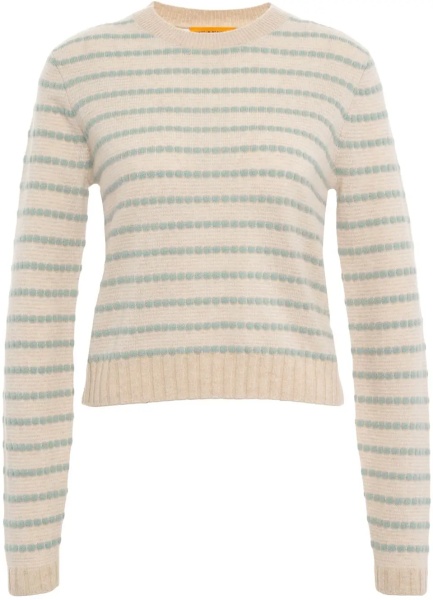 Pulover Sweater 'Pebble Stripe Shrunken Crew'