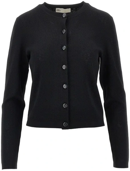 Pulover T Monogram pointelle knit cardigan