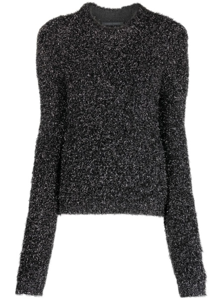 Pulover tricotat Alberta Ferretti negru
