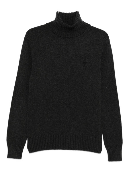 Pulover tricotat AMI Paris gri