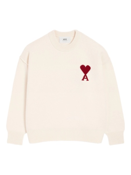 Pulover tricotat AMI Paris neutru