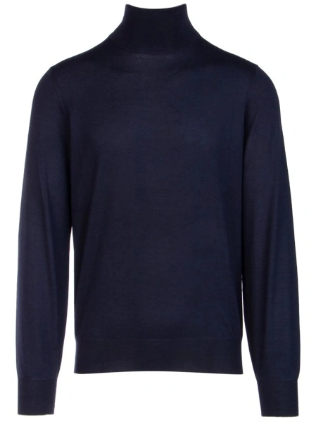 Pulover tricotat Brunello Cucinelli albastru