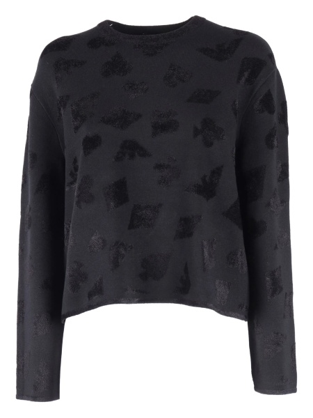 Pulover tricotat Emporio Armani negru