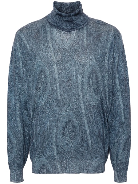 Pulover tricotat ETRO albastru