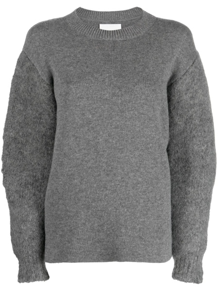 Pulover tricotat Jil Sander gri