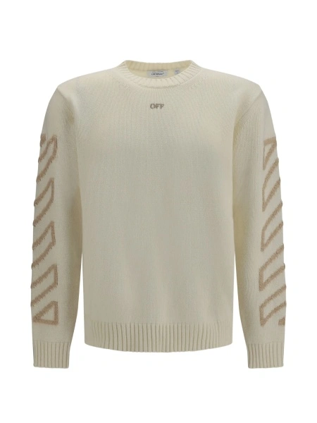 Pulover tricotat Off-White