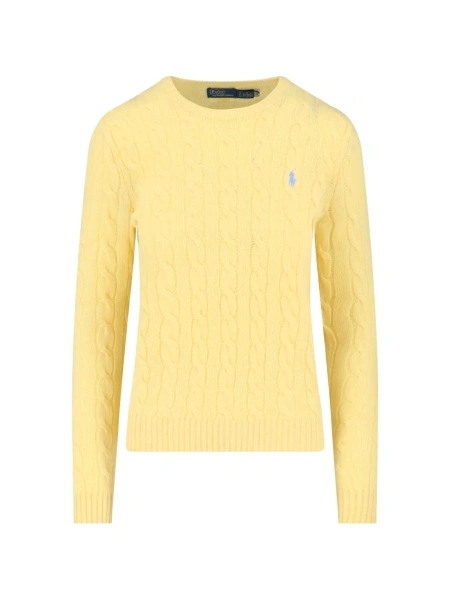 Pulover tricotat Ralph Lauren galben