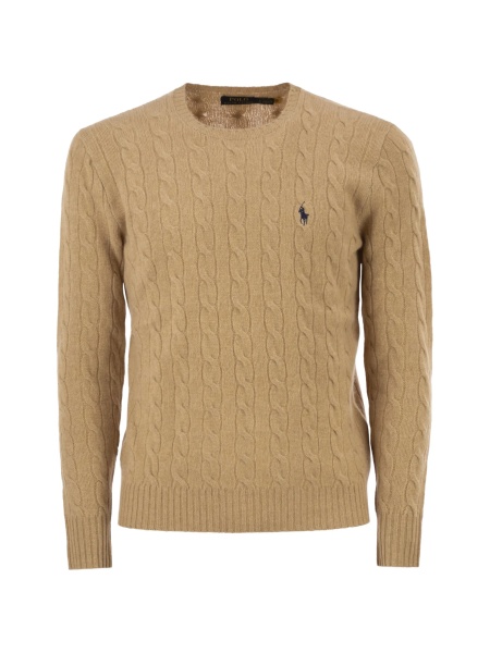 Pulover tricotat Ralph Lauren neutru