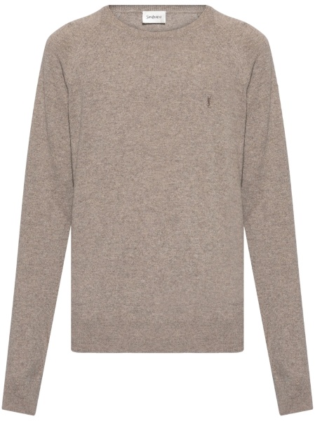 Pulover tricotat Saint Laurent maro