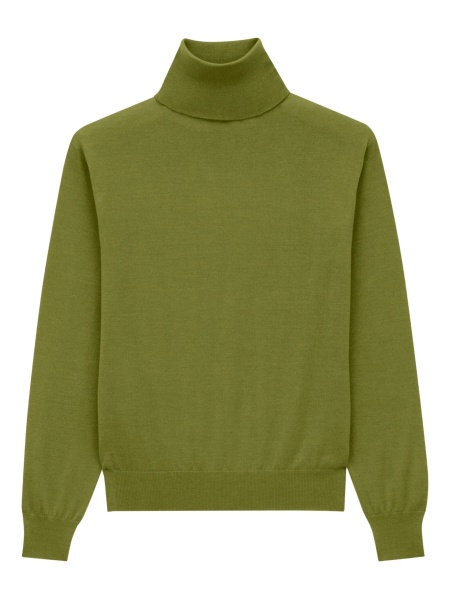 Pulover tricotat Saint Laurent verde