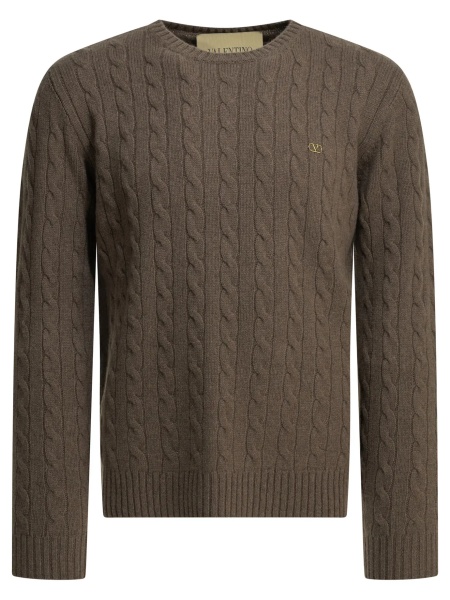 Pulover "VLogo" Crew-Neck Sweater