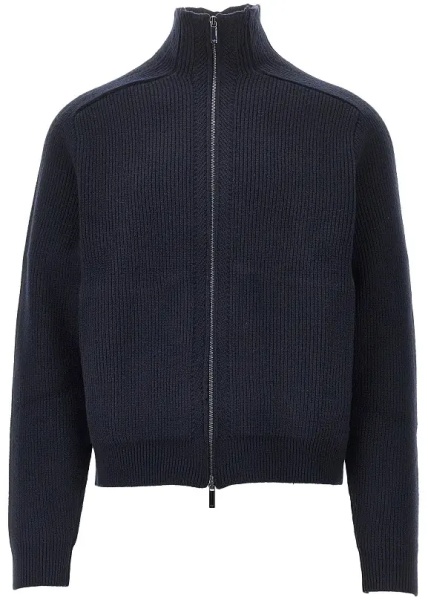 Pulover Wool cardigan with zip closure