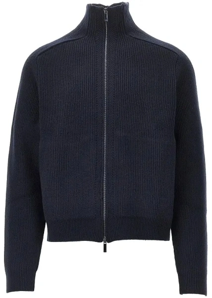 Pulover Wool cardigan with zip closure