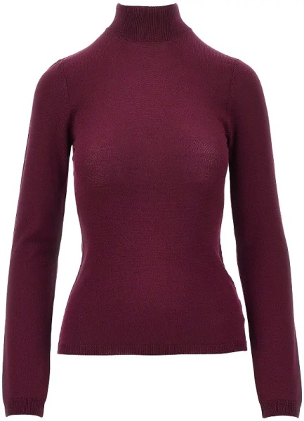 Pulover Wool sweater with back slash