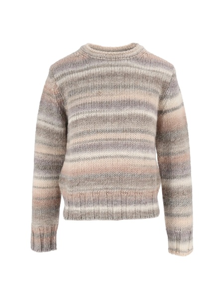 Pulovere CREWNECK IN PRINTED YARN